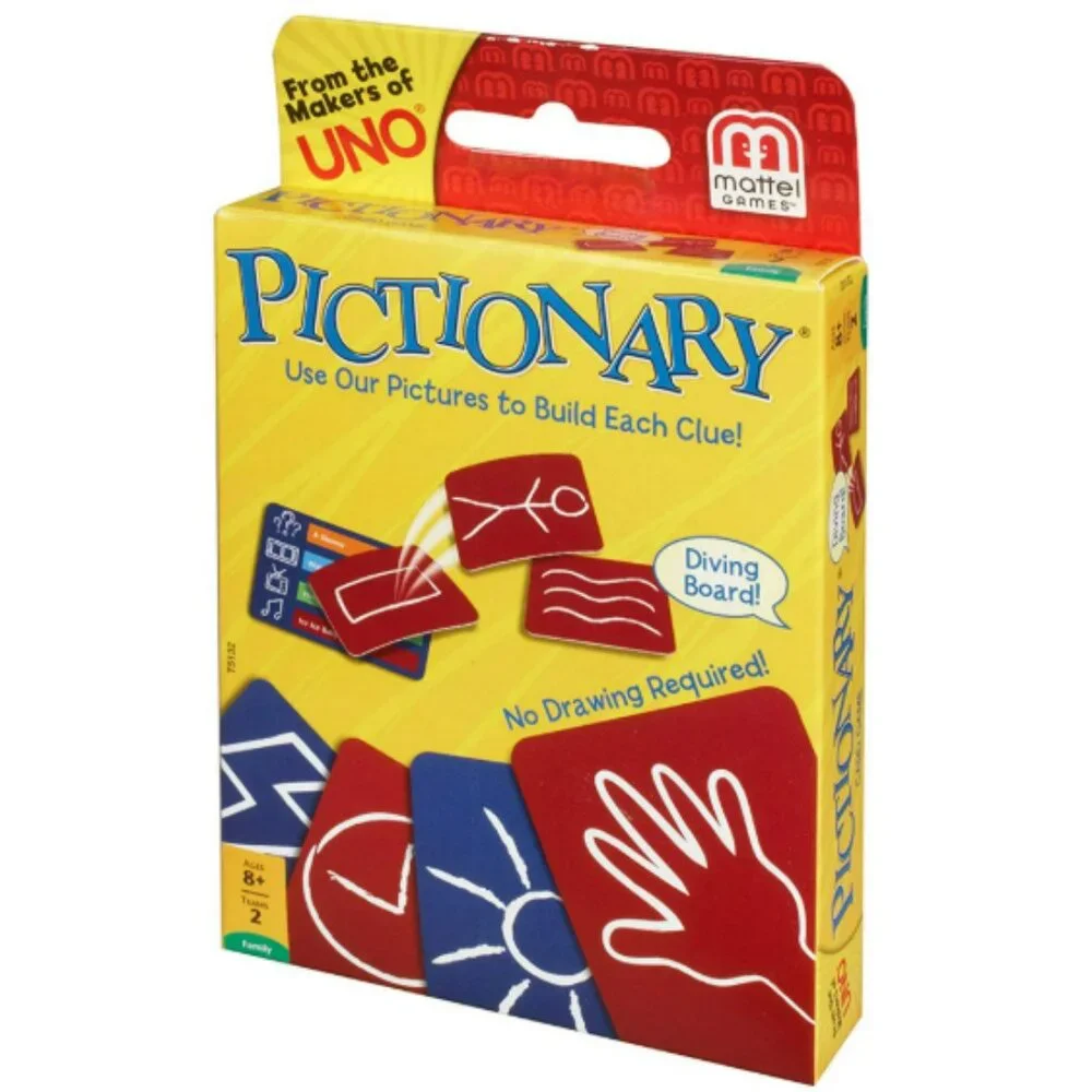 Mattel Games Pictionary Multiplayer Card Game Family/Adults/Kids/Teams - NIB/NWT